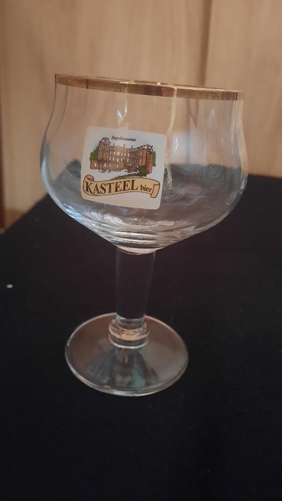 KLEIN glas KASTEELBIER, Verzamelen, Ophalen of Verzenden, Bierglas