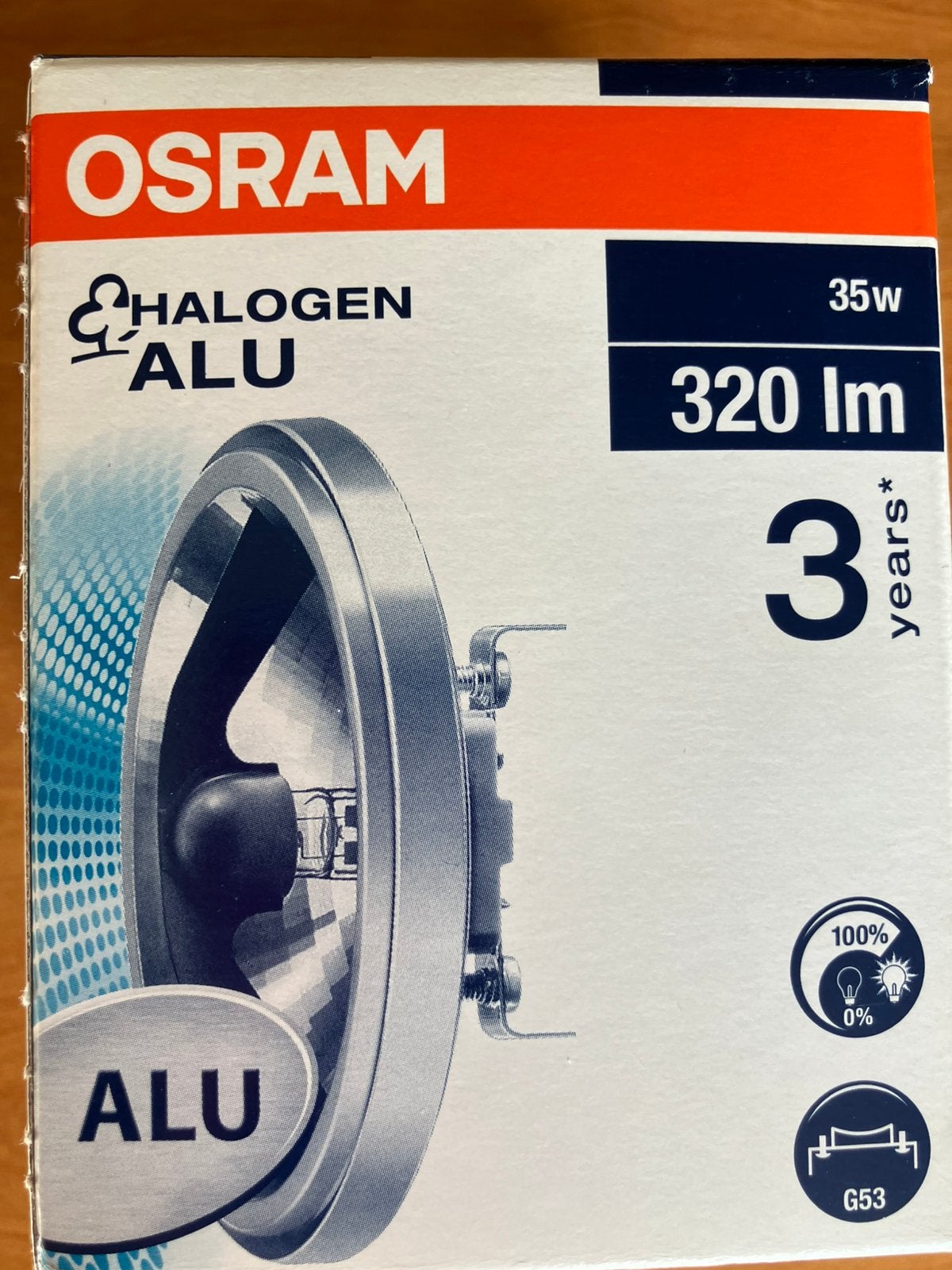 Halugen ALU spots per doos van 6, Enlèvement, Neuf, Autres matériaux, Spot encastrable ou Spot mural