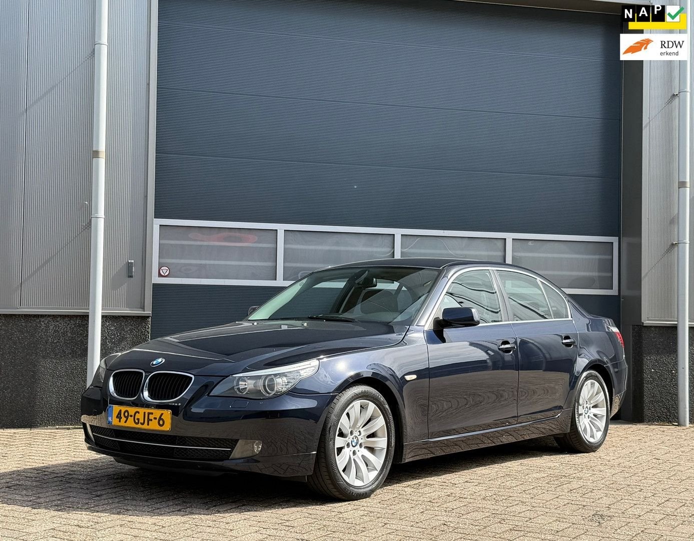 BMW 520 5-serie 520i Corporate Business Line bj.2008 Autom|N, Auto's, Automaat, Berline, Grijs, Electronic Stability Program (ESP)