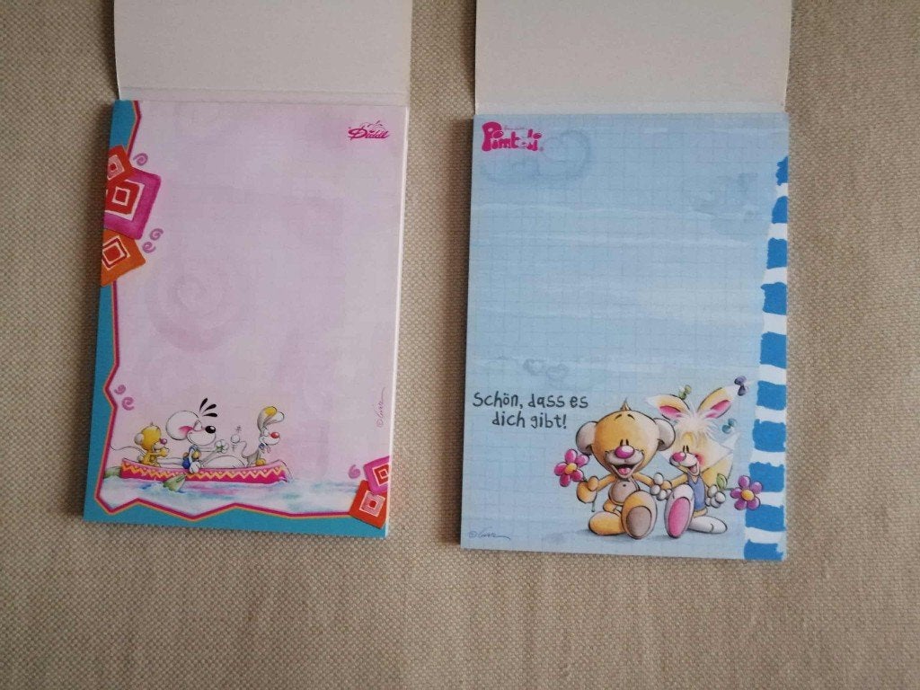 Diddl blaadjes + uitnodigingskaarten met envelop, Enlèvement, Diddl, Neuf, Papier, Carte ou Papeterie