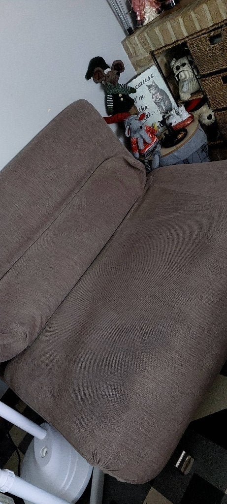 Zetelbed, Ophalen, Gebruikt, Tweepersoons, Beige