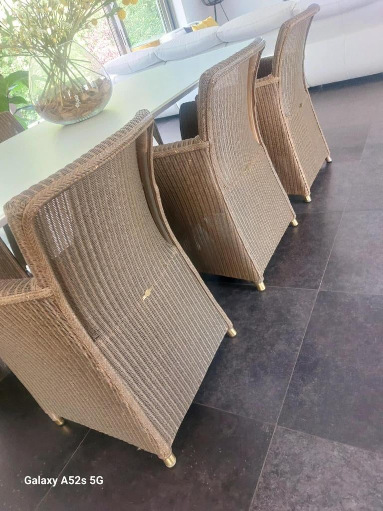 chaises, Enlèvement, Utilisé, Rotin