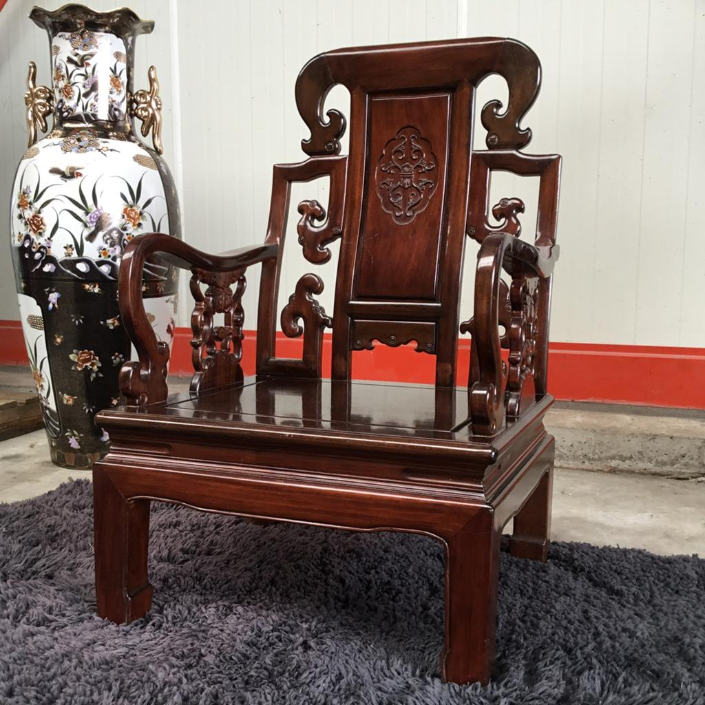Chinees meubel Chinese stoel palissander hout Japans vazen., Ophalen