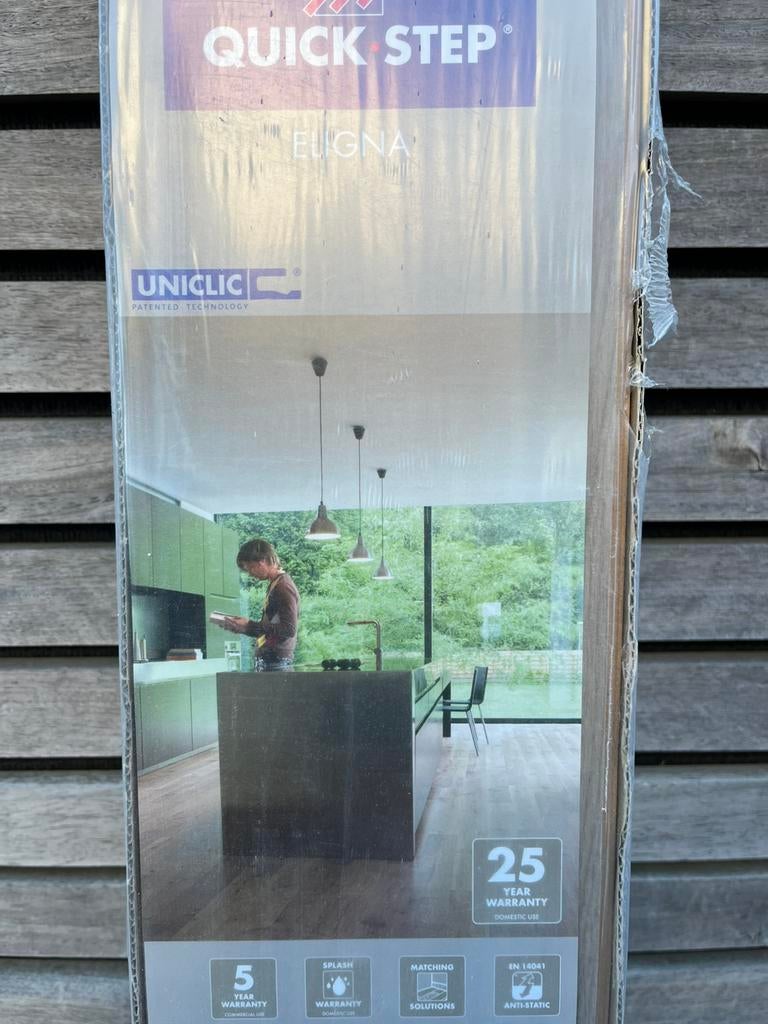 3,5 pakken quickstep uniclic eligna (houtstructuur), Enlèvement, Comme neuf