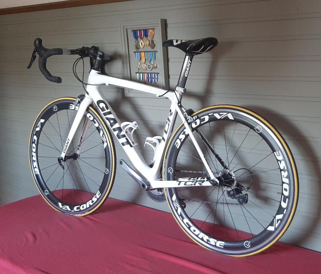 Racefiets carbon 10sp mt54, Fietsen en Brommers, Ophalen, Carbon