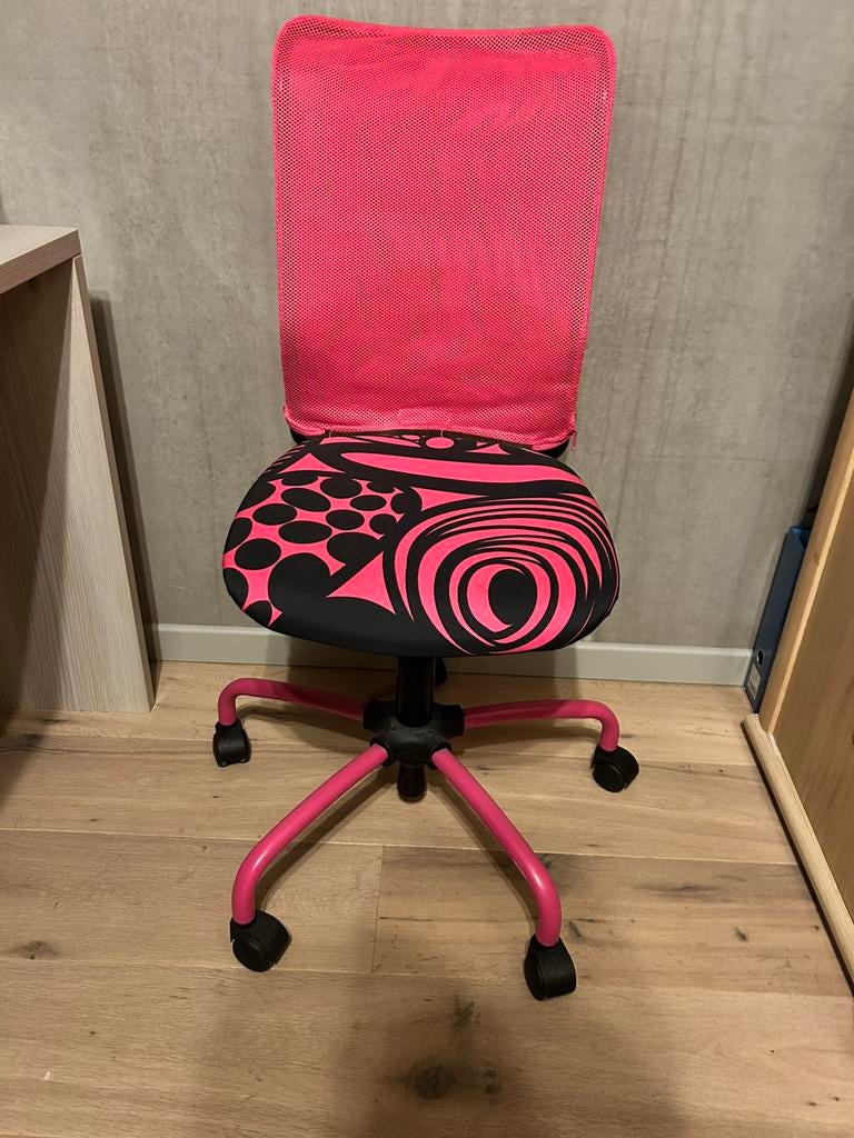 Bureau stoel voor kinderen, Enlèvement, Comme neuf, Rose, Chaise de bureau