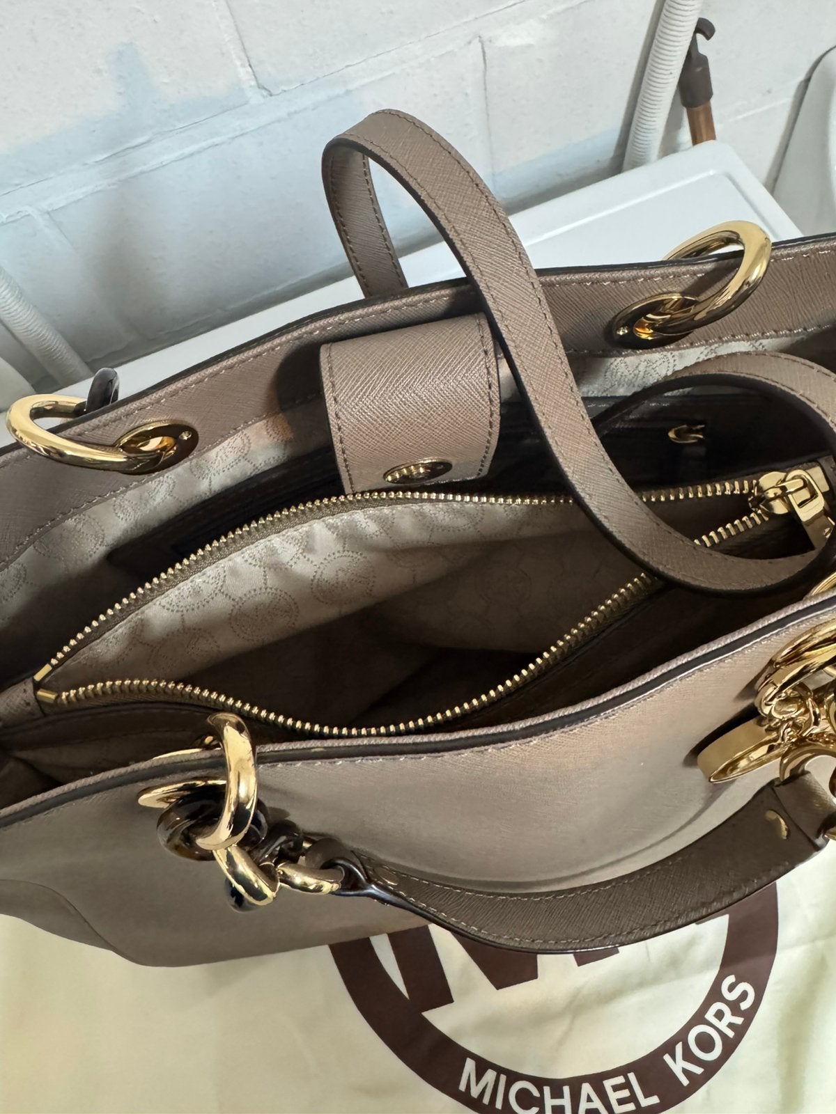 Michael Kors dameshandtas, Ophalen, Zo goed als nieuw, Beige