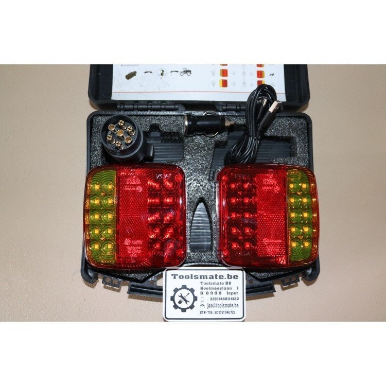 Draadloze magnetische LED aanhangwagen verlichting set, Ophalen of Verzenden