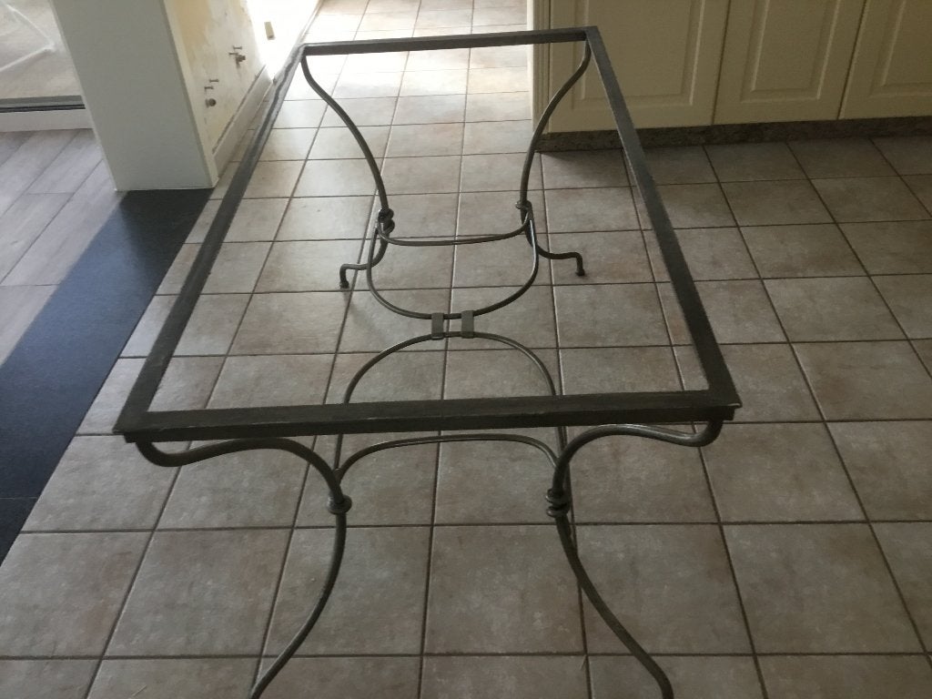 Onderstel tafel in smeedijzer, Ophalen