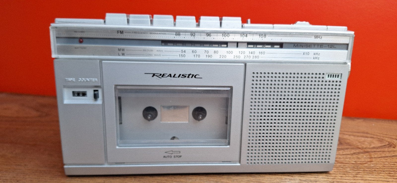 Vintage portatief Realistic, Ophalen
