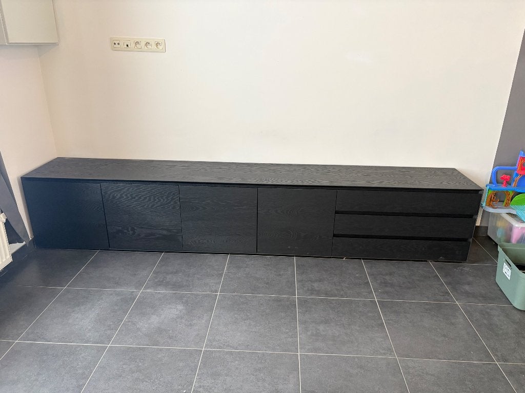 Eiken dressoir kast (juntoo) 265x45, Maison & Meubles, Armoires | Secrétaires, Enlèvement, Comme neuf