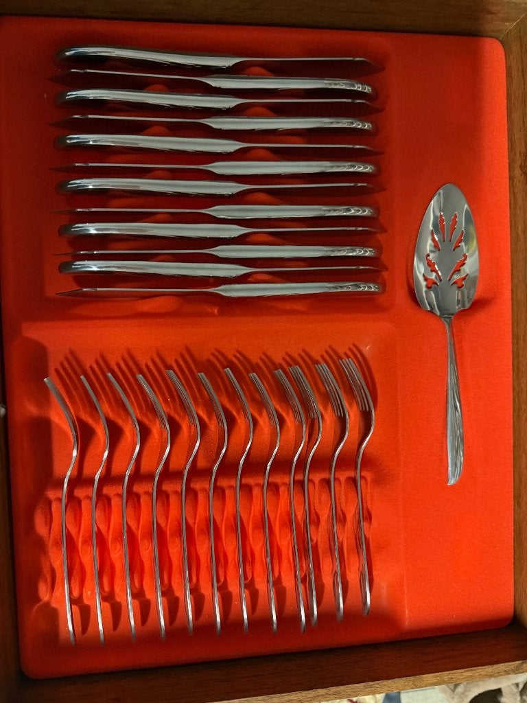 Bestekkoffer volledig voor 12 personen, Ophalen, Bestekset, Nieuw, Serveergerei