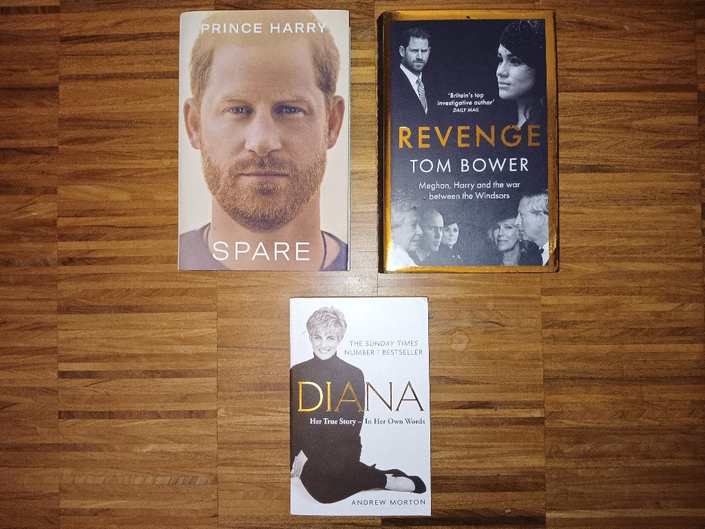 Set van 3 boeken: Diana, Prins Harry en Meghan, Ophalen of Verzenden, Zo goed als nieuw