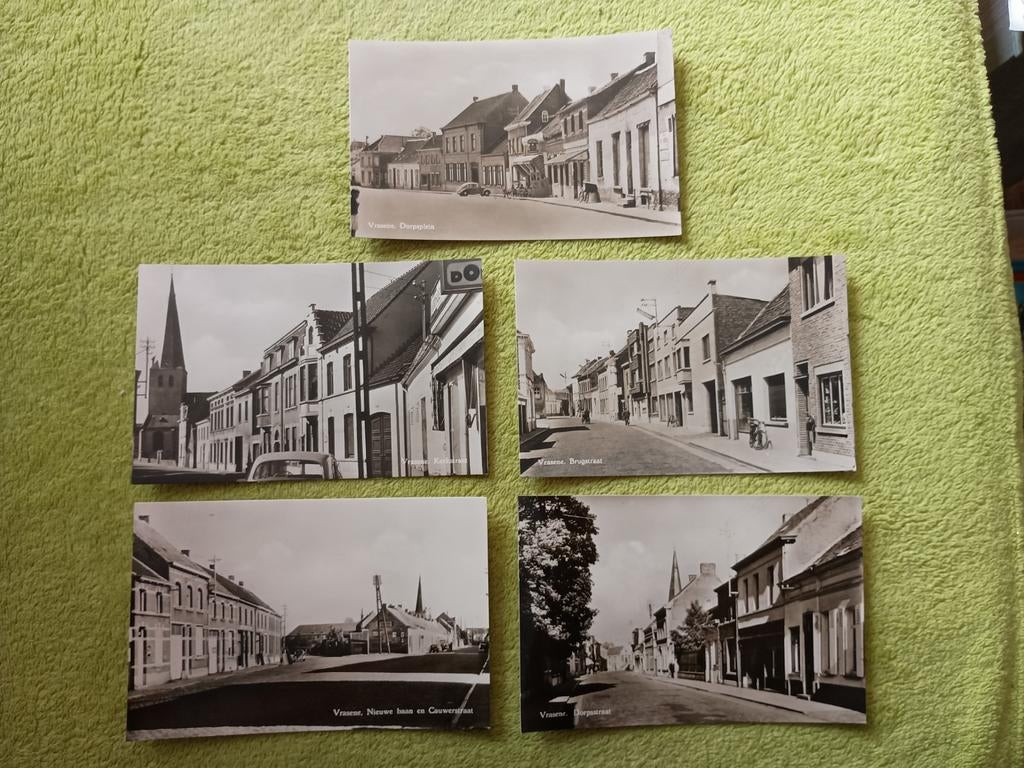 Oude postkaarten . Vrasene ., Ophalen of Verzenden