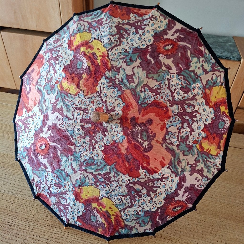 Vintage parasol, Ophalen of Verzenden, Zo goed als nieuw, Minder dan 1 meter, Overige typen