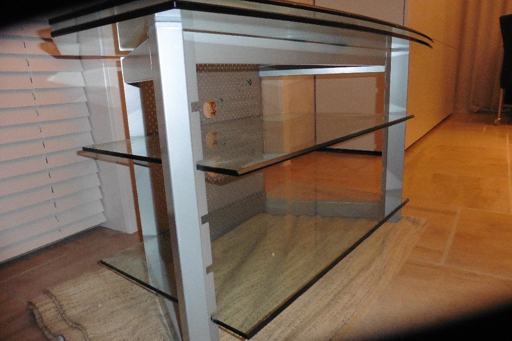 Glazen draaibaar TV-meubel, Huis en Inrichting, Ophalen, Zo goed als nieuw, Glas