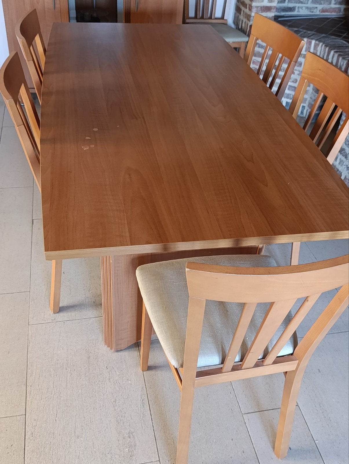 tafel en 6 stoelen GRATIS, Ophalen, Gebruikt