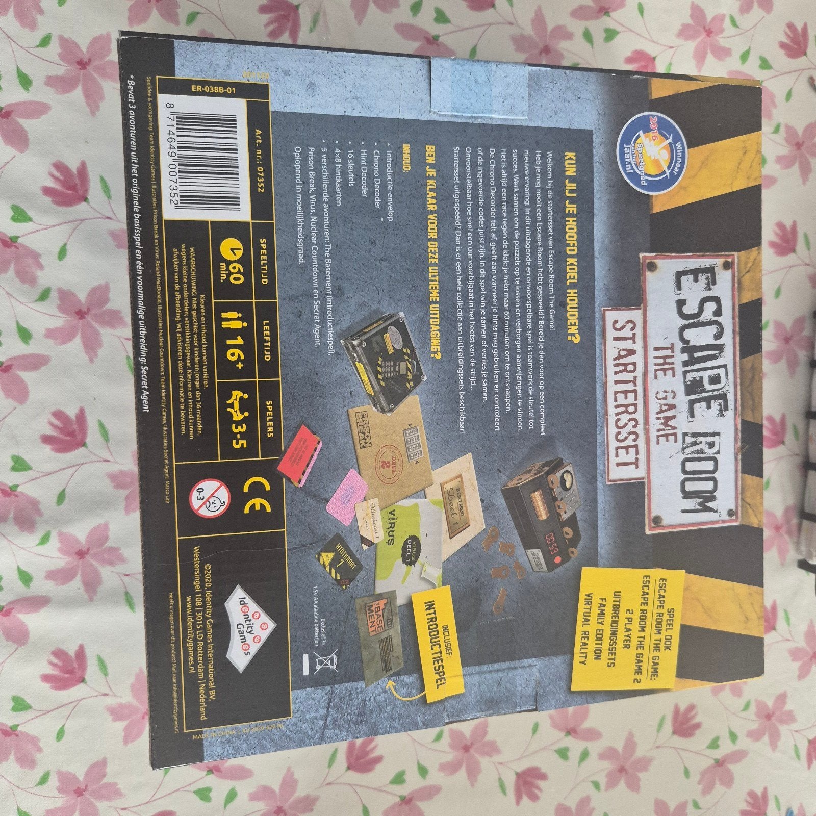 escape room basisset plus uitbreiding, Een of twee spelers, Ophalen of Verzenden, Zo goed als nieuw