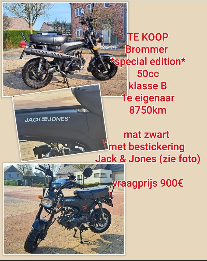 Brommer 'dax' Skyteam klasse B, 50cc, Fietsen en Brommers, Brommers | Overige merken, Ophalen, Gebruikt, Skyteam, Klasse B (45 km/u)