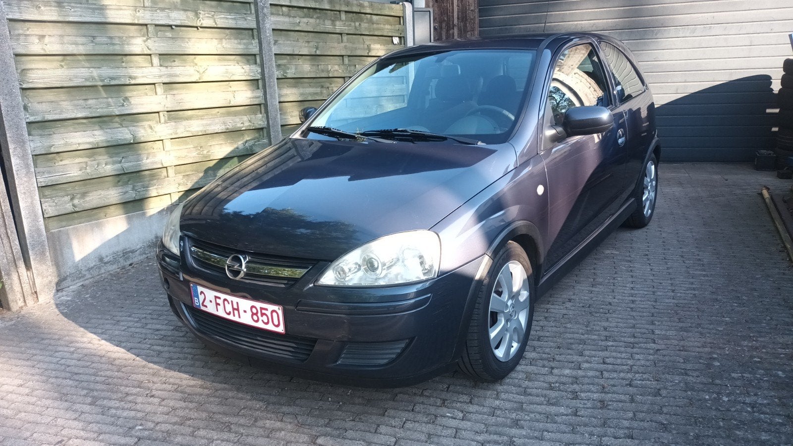 Opel Corsa c 1.2 benzine gekeurd voor verkoop, Autos, Argent ou Gris, Achat, Boîte manuelle, Noir