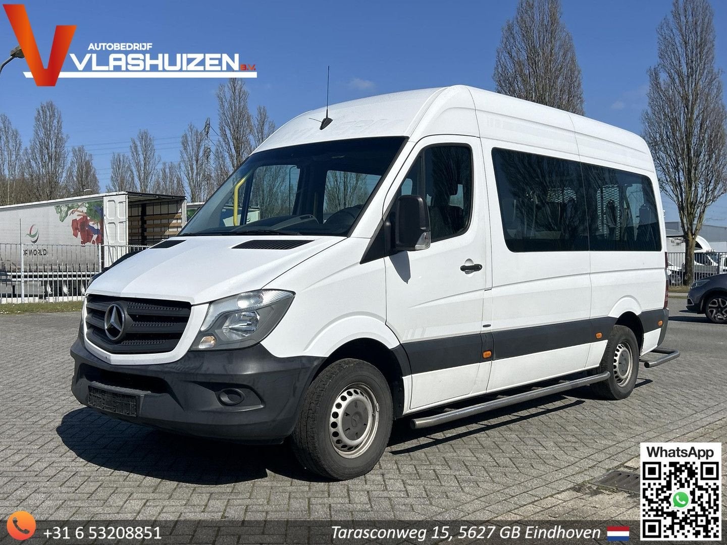 Mercedes-Benz Sprinter 313 2.2 BlueTEC 366 9P. | € 7.950,- N, Auto's, Mercedes-Benz, 197 g/km, Monovolume, Zwart, Wit