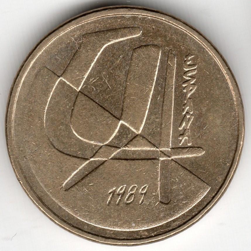 Espagne : 5 Pesetas 1989 KM# Ref 10782, Enlèvement ou Envoi, Autres pays, Monnaie en vrac
