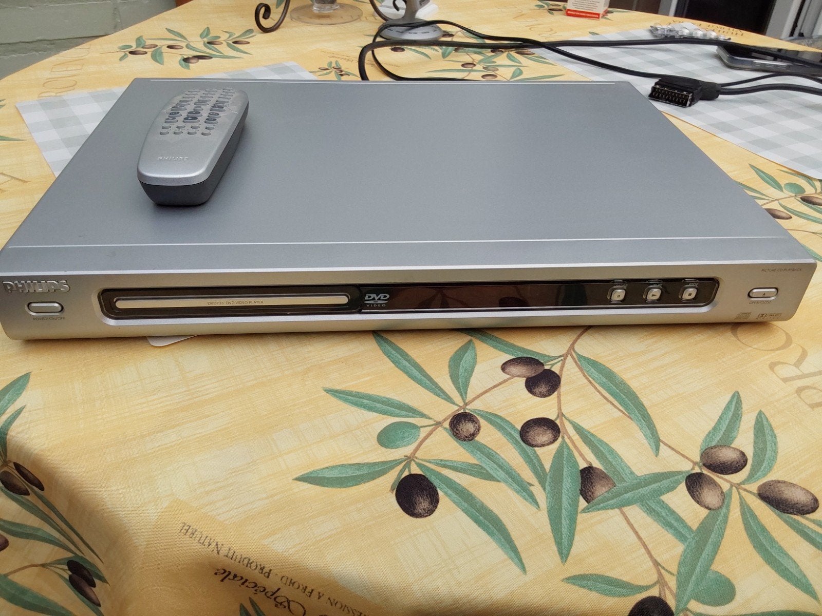 dvd speler met scart aansluiting, TV, Hi-fi & Vidéo, Lecteurs DVD, Enlèvement, Comme neuf, Lecteur DVD, Philips