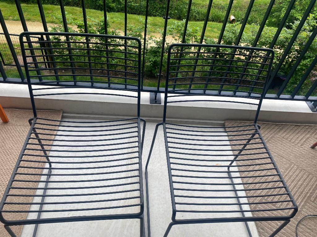 2 tuinstoelen, Enlèvement, Utilisé, Métal, Empilable