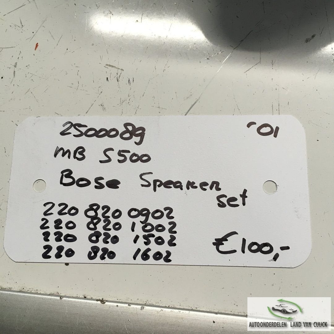 Mercedes S500 5.0 automaat start stop 2001 25000098  Speaker, Ophalen of Verzenden, -, -, -