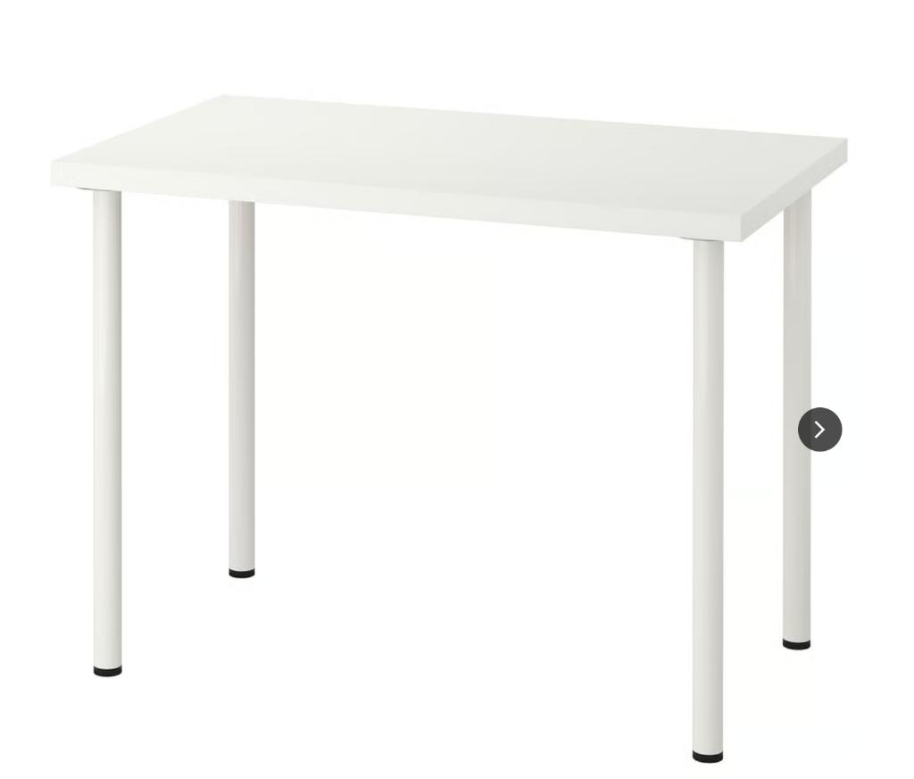 Ikea LINNMON / ADILS Tafel, wit, 100x60 cm, Huis en Inrichting, Ophalen of Verzenden
