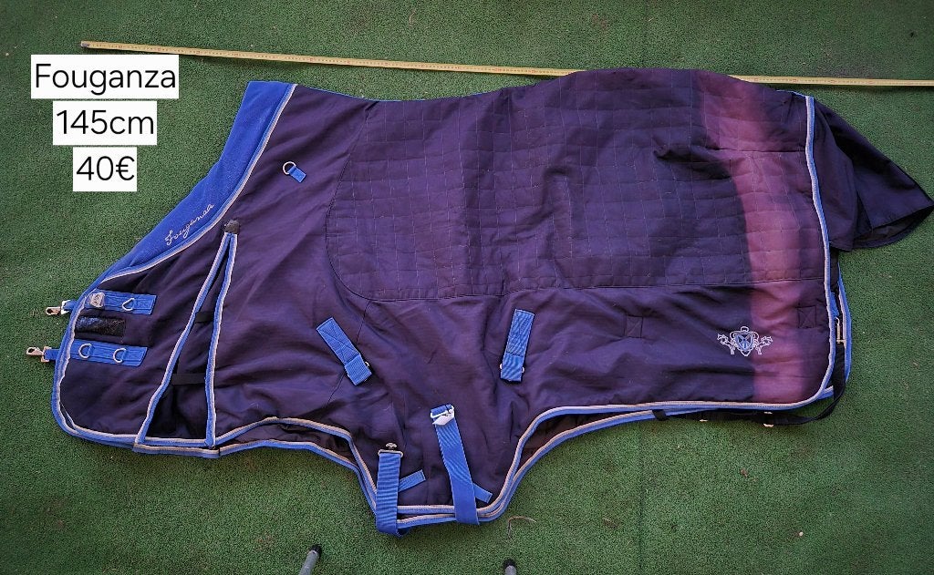 Paardendekens Fouganza 145cm Geel Brussel Putte, Ophalen of Verzenden, Gebruikt, Geel, BR