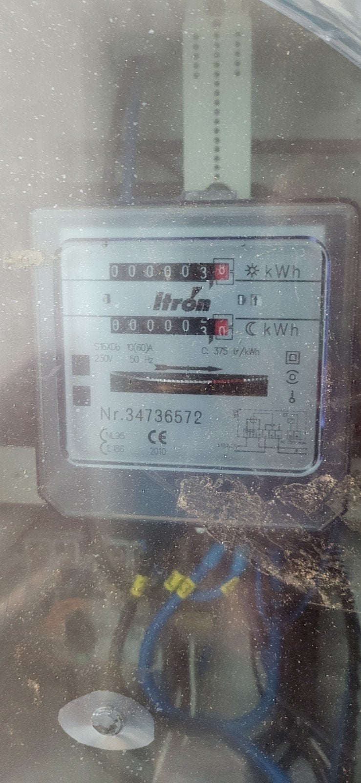 elektrische meter, Ophalen