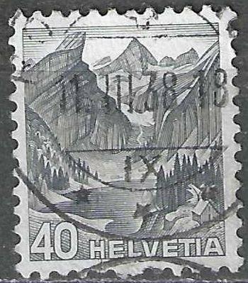 Suisse 1936 - Yvert 297 - Seealpmeer et Santisberg (ST), Envoi, Affranchi