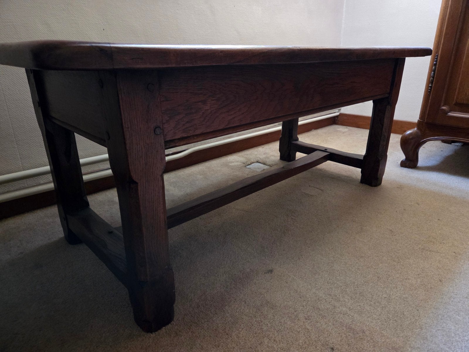 vintage houten salontafel, Antiek en Kunst, Ophalen