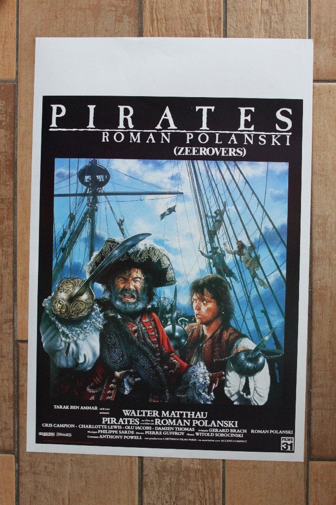 filmaffiche Roman Polanski Pirates filmposter, Collections, Posters & Affiches, Enlèvement ou Envoi, Rectangulaire vertical, A1 jusqu'à A3