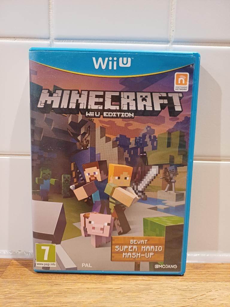 game WiiU Minecraft + super mario mash-up, Games en Spelcomputers, Spelcomputers | Nintendo Wii U, Ophalen, Zo goed als nieuw