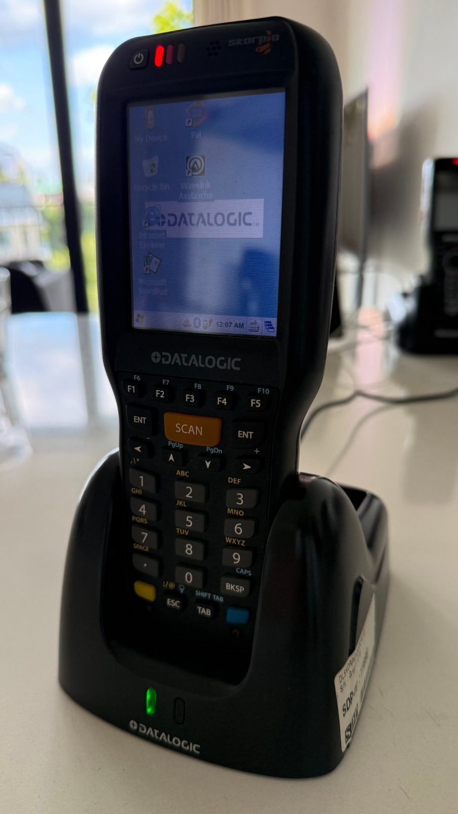 Datalogic Skorpio X3 handheld barcode scanner, Computers en Software, Scanners, Ophalen, Zo goed als nieuw