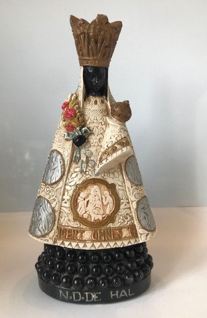 Statue de Marie ancienne Vierge noire de Halle 30 cm😍🙏🤗👌, Antiquités & Art, Enlèvement ou Envoi