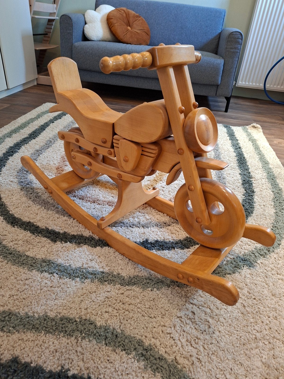 Houten schommel motor schommelmotor, Ophalen of Verzenden, Zo goed als nieuw