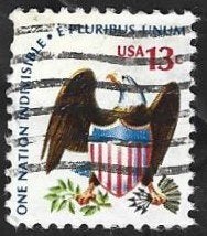 1 Postzegel USA 1975 Zeearend, Ophalen of Verzenden, Gestempeld, Noord-Amerika