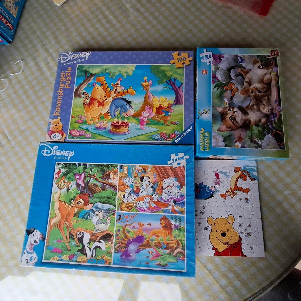 5 puzzels, 5 a 6 jaar, Ophalen, Meer dan 50 stukjes, Gebruikt, 4 tot 6 jaar