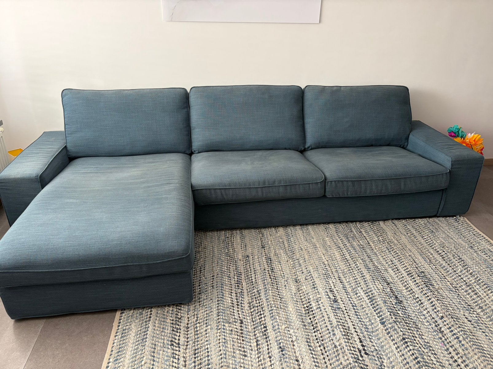 Canapé 3 places KIVIK avec chaise longue, Maison & Meubles, Canapés | Sofas & Chaises Longues, Enlèvement, Comme neuf