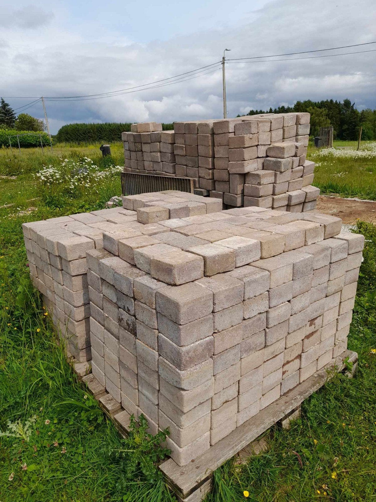 getinte betonklinkers (roze-grijs), Ophalen, Beton