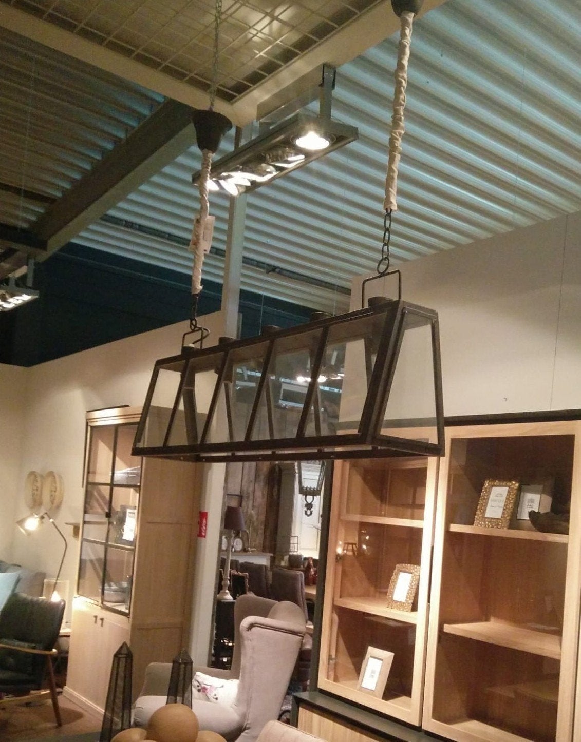 Industriële lamp, Huis en Inrichting, Lampen | Hanglampen, Ophalen