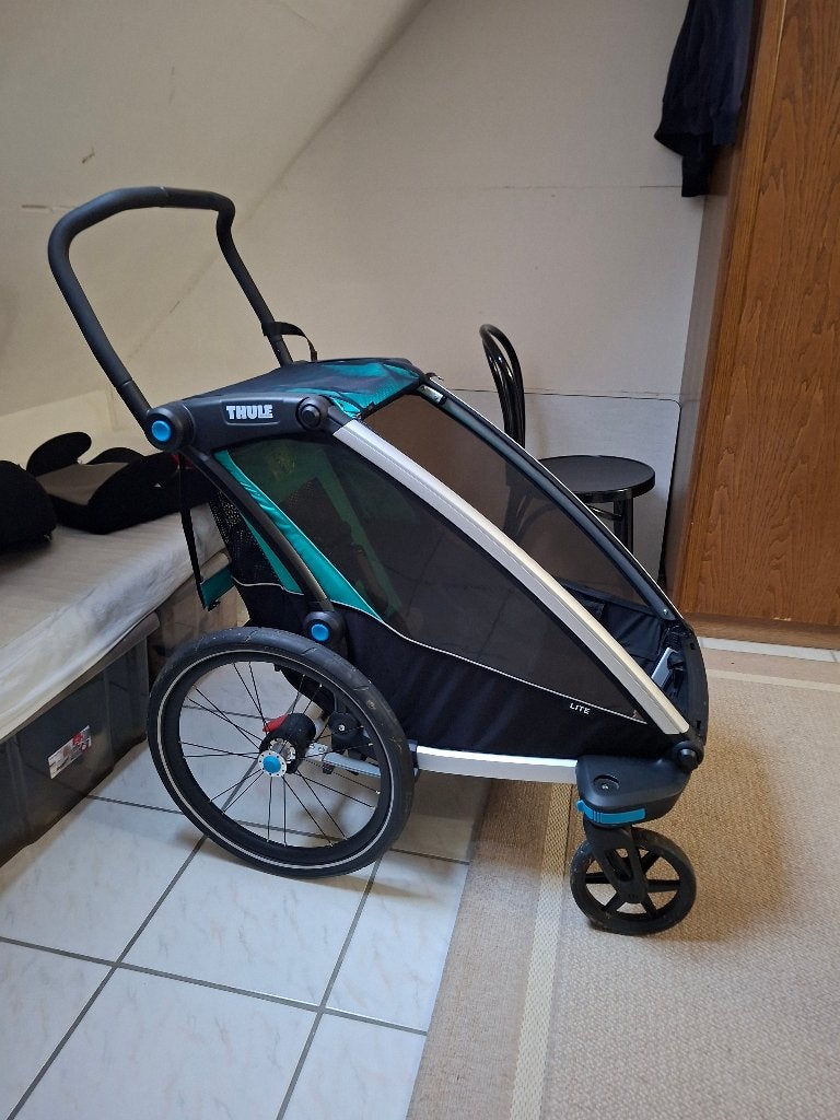 Fietskar Thule Lite 1 inclusief accessoires, Ophalen, Opvouwbaar, 20 tot 40 kg, Zo goed als nieuw