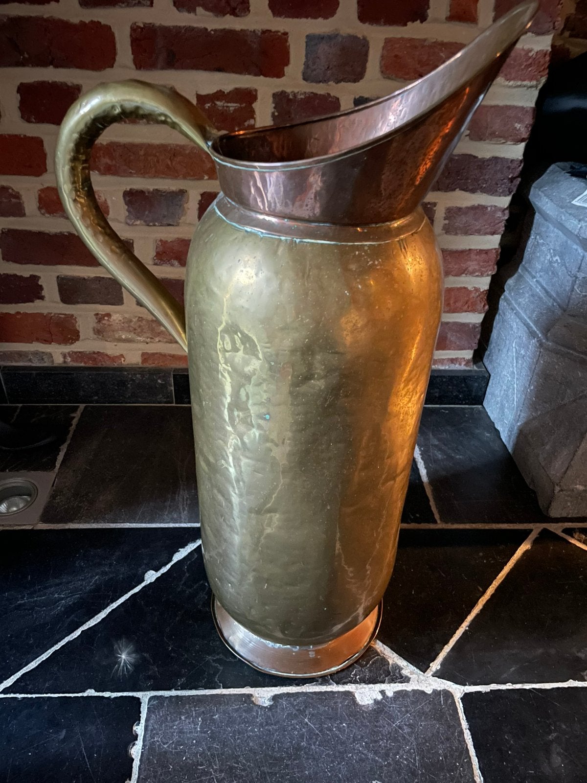 Antiek koperen kruik-groot formaat (h: 70cm), Ophalen of Verzenden, Koper