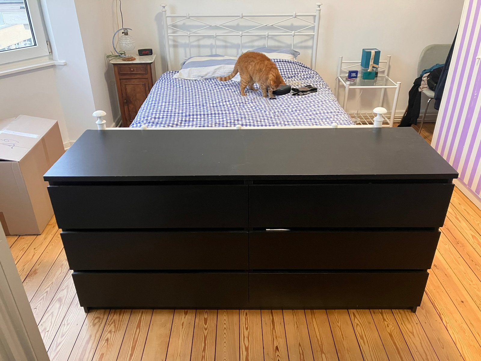 Meuble de rangement MALM 6 tirois, Enlèvement, Utilisé