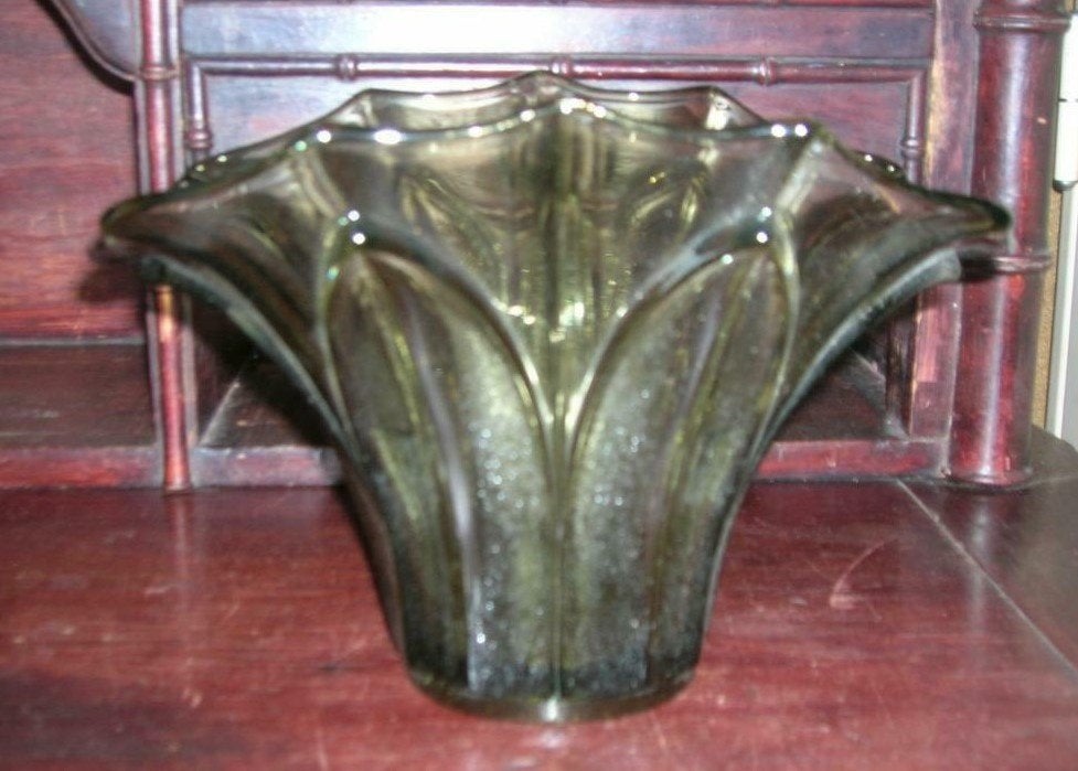 Glazen vaas (groen), Ophalen, Groen, Glas