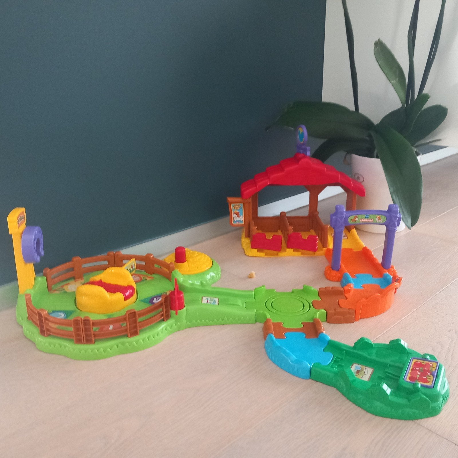 Zoef zoef dieren manège met 1 paard. Merk Vtech., Ophalen of Verzenden