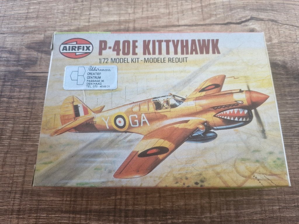 Airfix 1/72 P-40E Kittyhawk, Overige merken, 1:72 tot 1:144, Nieuw, Ophalen of Verzenden